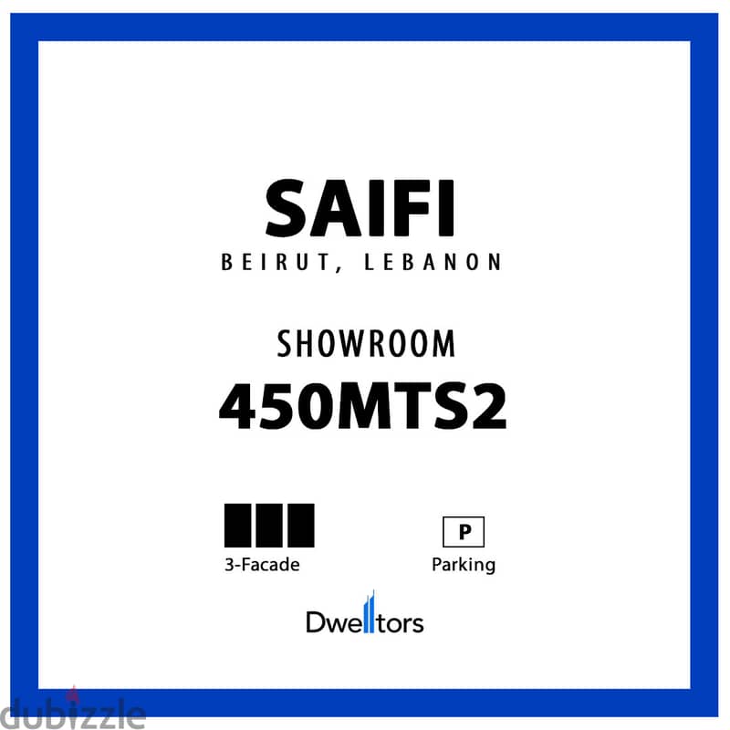 Showroom for rent in SAIFI - 450 MT2 - 3 Facade 0