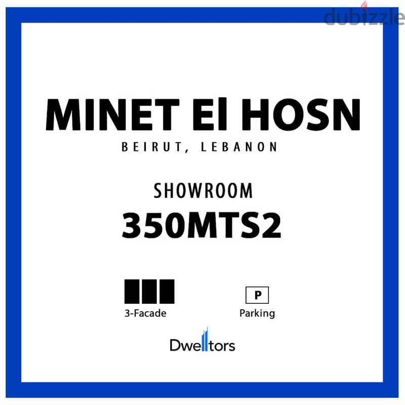 Showroom for rent in MINET EL HOSN - 350 MT2 - 3 Facade 0