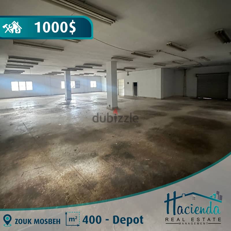 Warehouse For Rent In Zouk Mosbeh مخزن للإيجار في ذوق مصبح 0