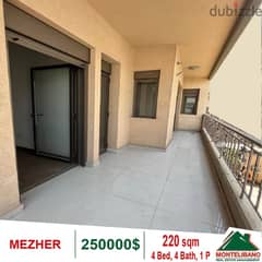 250000$!! Apartment for sale located in Mezher