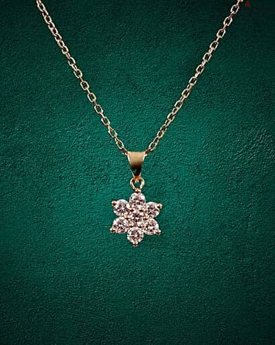 18k gold and diamond pendant