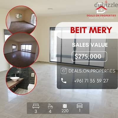 Apartment for sale in Beit Mery شقة للبيع في بيت مري