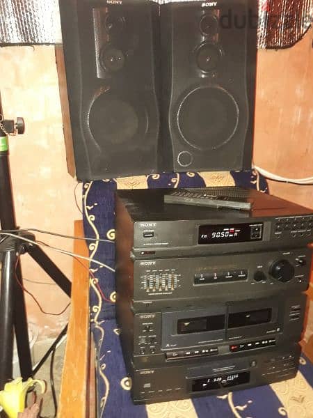Sony vintage stereo HCDA17K (100watts×4)high power sound& bass reflect 0