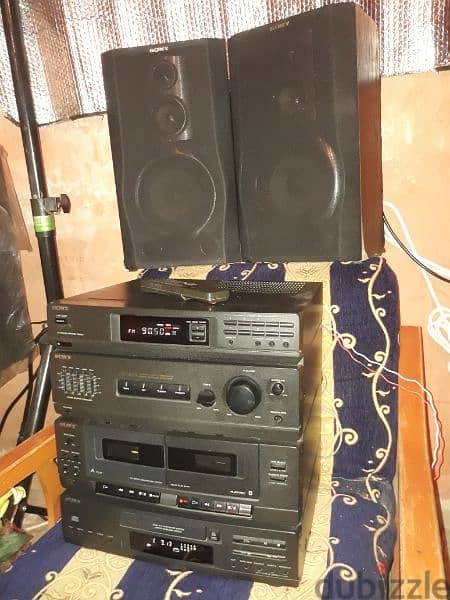 Sony vintage stereo HCDA17K (100watts×4)high power sound& bass reflect 1