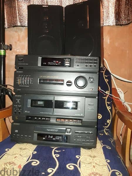 Sony vintage stereo HCDA17K (100watts×4)high power sound& bass reflect 2