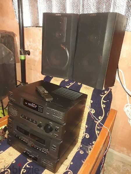 Sony vintage stereo HCDA17K (100watts×4)high power sound& bass reflect 5