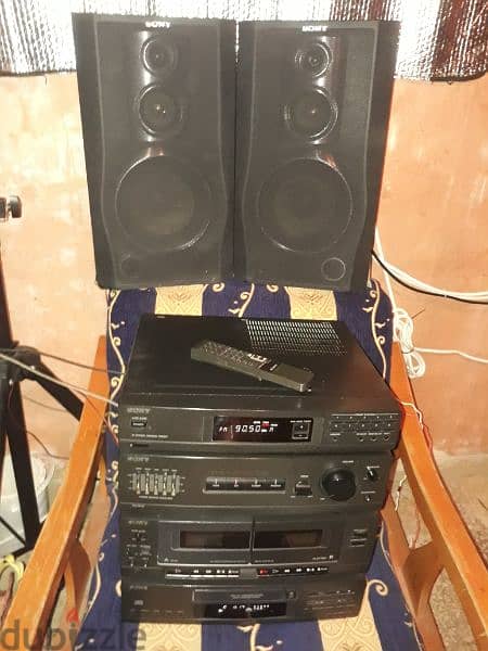 Sony vintage stereo HCDA17K (100watts×4)high power sound& bass reflect 6