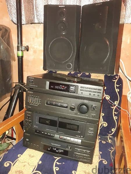 Sony vintage stereo HCDA17K (100watts×4)high power sound& bass reflect 10