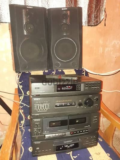 Sony vintage stereo HCDA17K (100watts×4)high power sound& bass reflect