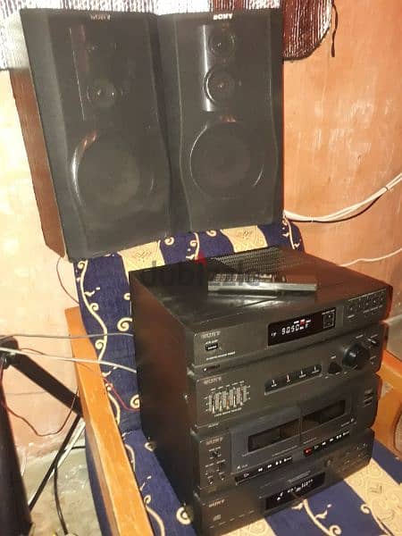 Sony vintage stereo HCDA17K (100watts×4)high power sound& bass reflect 14