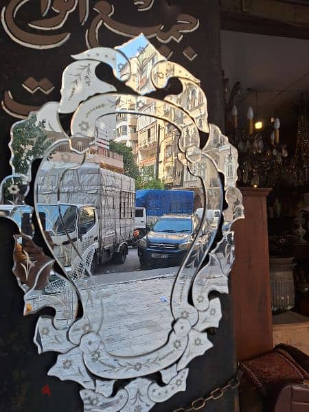 مراية مورانو مميزة انتيك mirror Murano 1