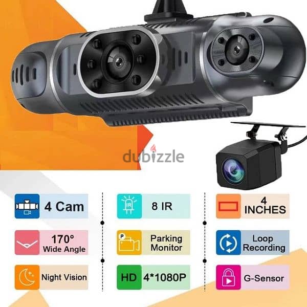 Dash Cam F330 4 Channels camera 5