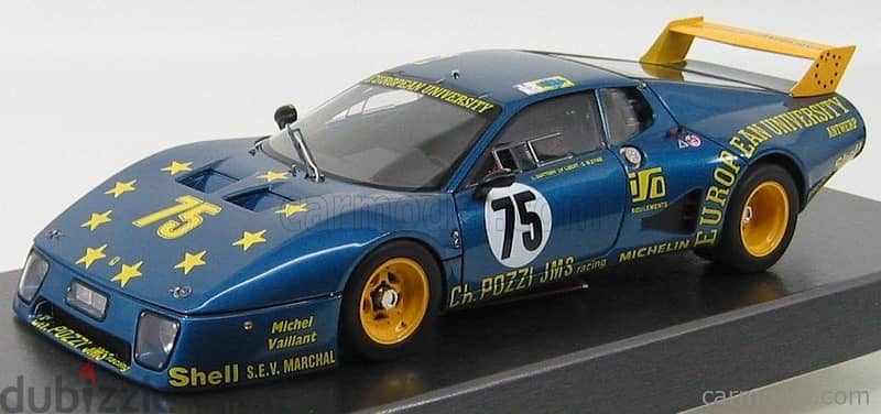 1/18 diecast FACTORY SEALED Ferrari 512 LM #75 1980 by BBR Yellow/Blue 0