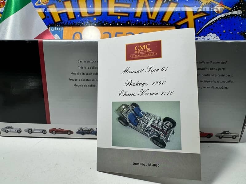 1/18 diecast FACTORY SEALED BOX CMC Maserati Bird Cage Masesati 1