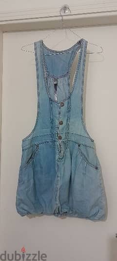 Zara Denim Salop Dress