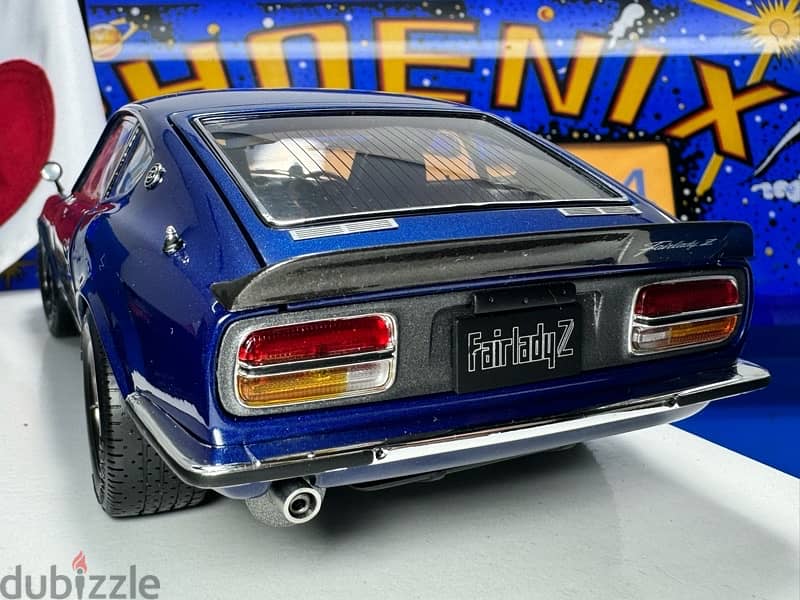 1/18 diecast NISSAN Fairlady Z-L 1970 (S30) (Blue Metallic) by Kyosho 14