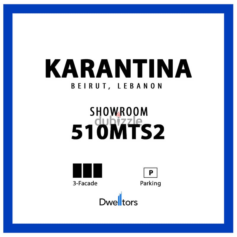 Showroom for rent in KARANTINA - 510 MT2 - 3 Facade 0