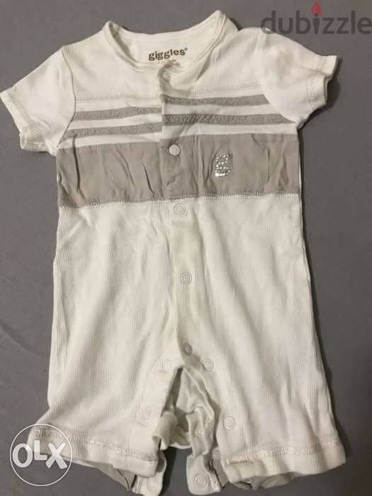 overall giggles 3-6 months baby clothes 0