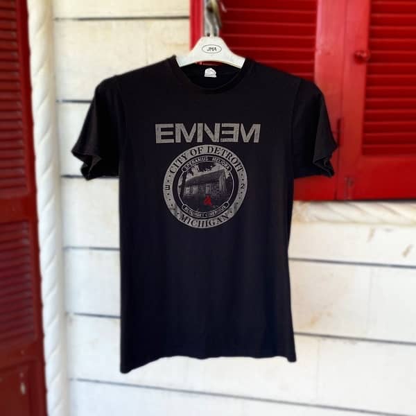 EMINEM City Of Detroit Black T-Shirt. 0