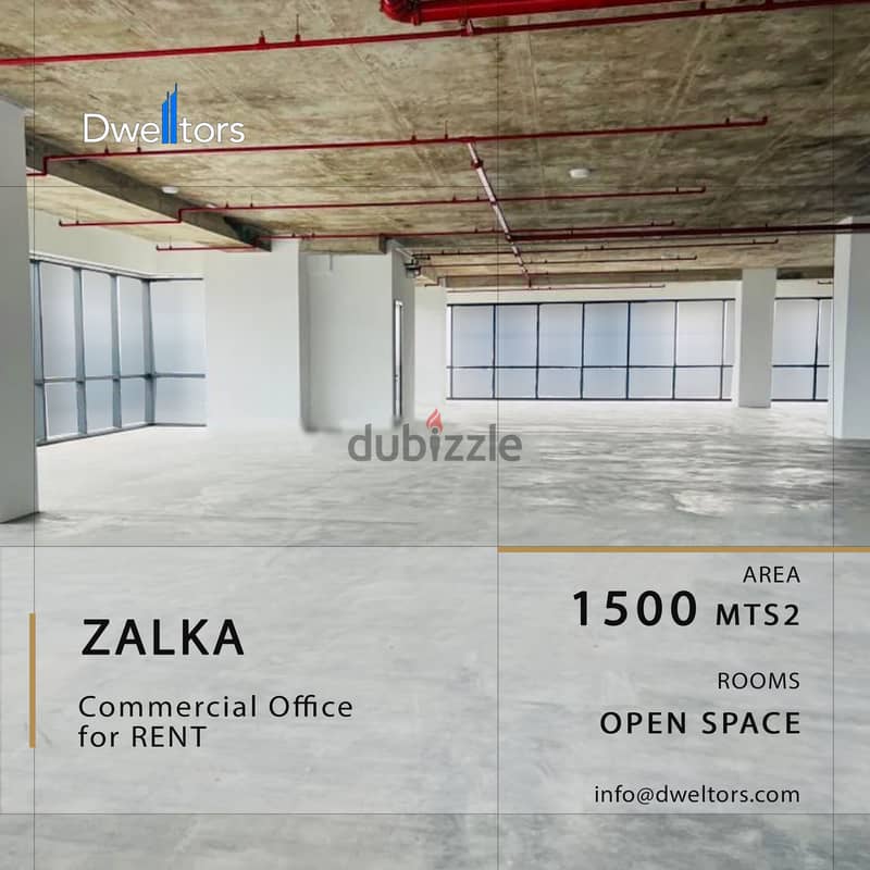 Office for rent in ZALKA - 1500 MT2 - 1 Open Space 0