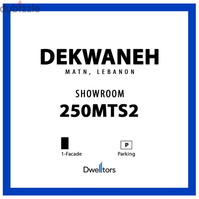 Showroom for RENT in DEKWANEH - 250 SQM - 2 Floors 0