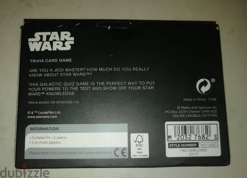 Star wars trivia card game 2