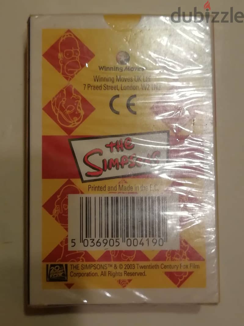 The Simpsons playing cards new sealed 1