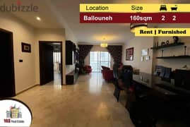 Ballouneh 160m2 | 55m2 terrace | 30m2 Garden | Furnished | Rent |  KS 0