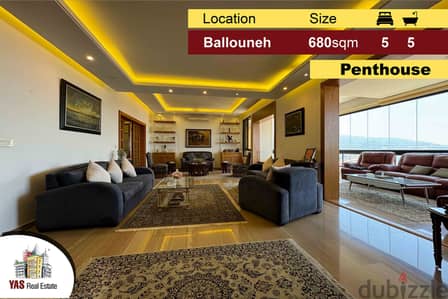 Ballouneh 680m2 Penthouse | Super Upgraded | Unique Property | MY |