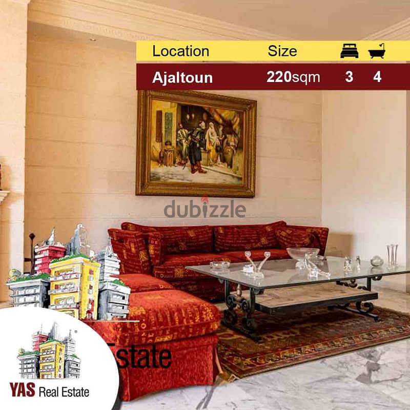 Ajaltoun 210m2 | Mint Condition | Panoramic View | Super Luxurious | C 0