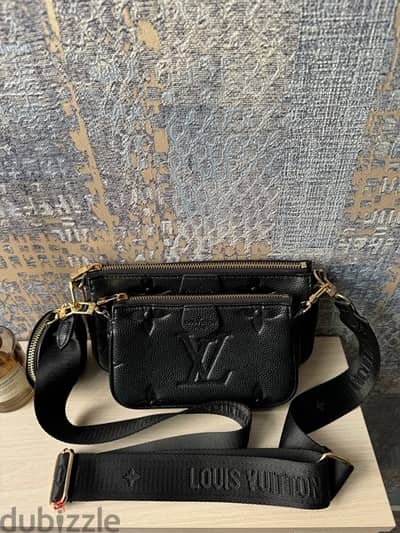 louis vuitton multi pochette black color from pia mia