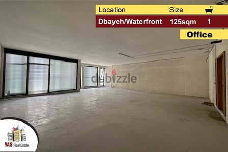 Dbayeh / waterfront 125m2 | Office | Core & Shell | Prime Location |MJ