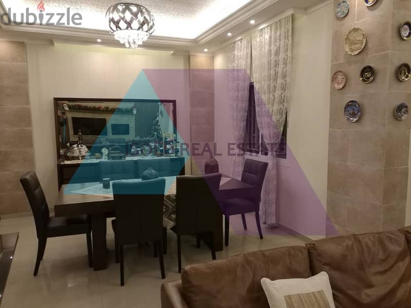 Fully decorated 200 m2 apartment+60m2 terrace for sale in Zouk mosbeh 4