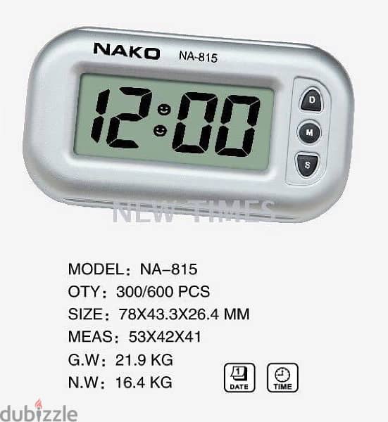 digital Portable Countdown Timer Car Alarm Clock 811 2