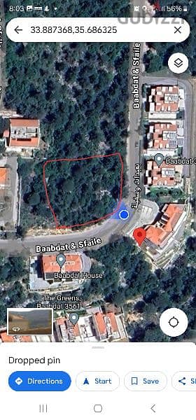 land for sale in enebet baabdet. أرض للبيع في قنابة بعبدات ٣٥٠$/م 1