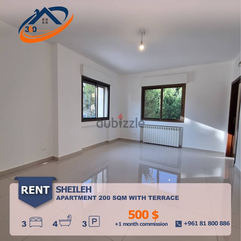 APARTMENT FOR RENT IN SHEILEH/SHEILY/SEHAYLEH شقة للايجار في السهيلة 0