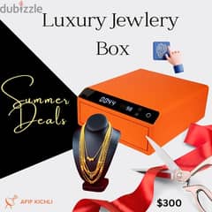 Luxury Jewlery Hox with Fingerprint