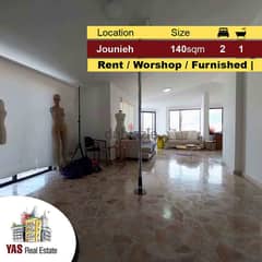 Jounieh 140m2 | 30m2 Terrace | Rent | Workshop space | Furnished | IV 0