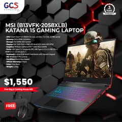 MSI (B13VFK-2058XLB) Katana 15 Gaming Laptop