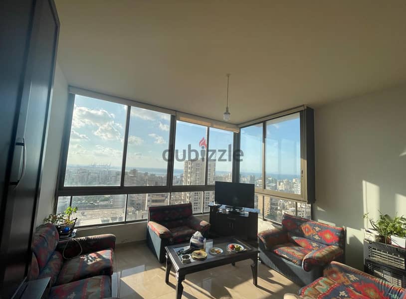 Panoramic View apartment in zalka for rentشقة بإطلالة بانورامية 0
