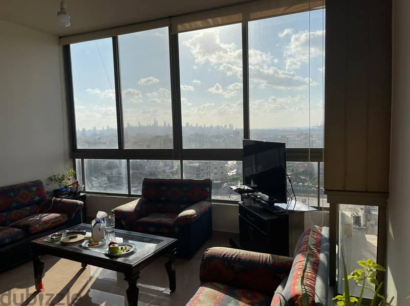 Panoramic View apartment in zalka for rentشقة بإطلالة بانورامية 3