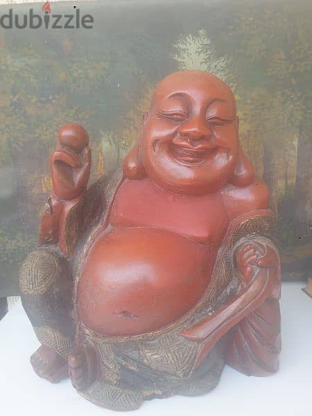 huge antique bouddha,hand made,more then 100 years old from wood 1