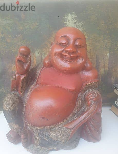 huge antique bouddha,hand made,more then 100 years old from wood 4