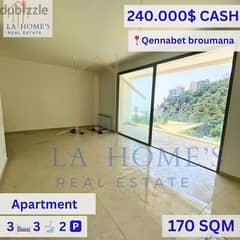 apartment for sale in qennabet broumana شقة للبيع في قنابة برمانا