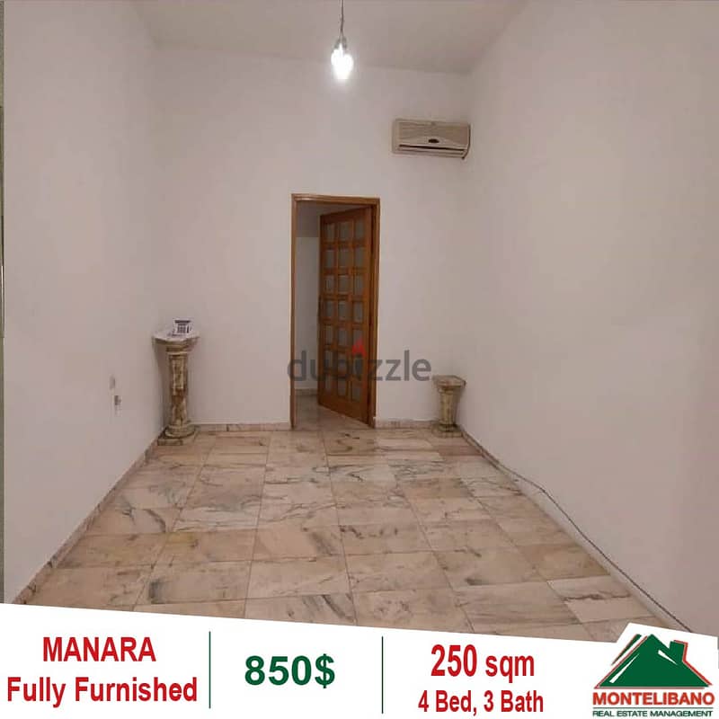 850$!! Fully Furnished apartment for rent located in Manara 1