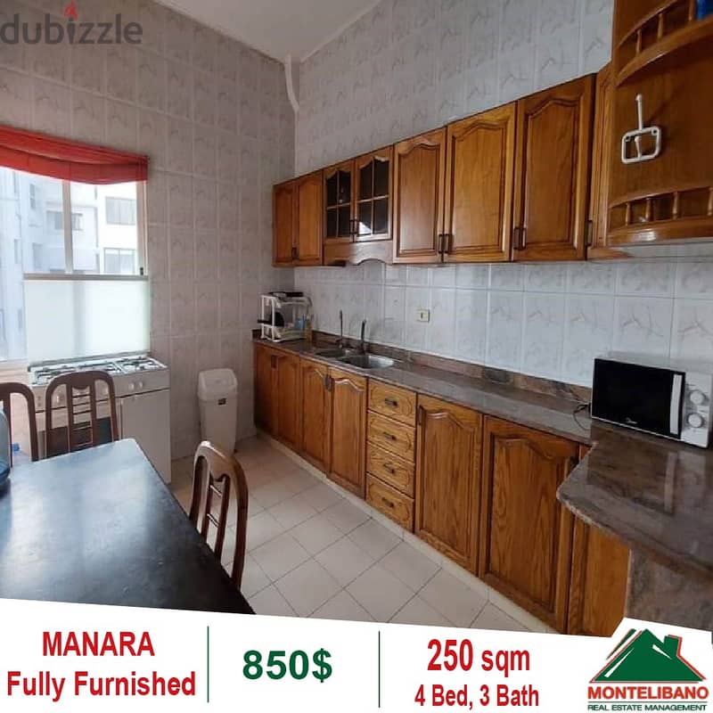 850$!! Fully Furnished apartment for rent located in Manara 2
