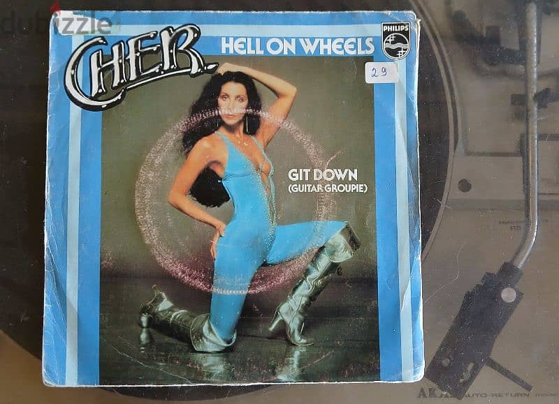 Cher- hell on wheels/ git down- VinyLP 0