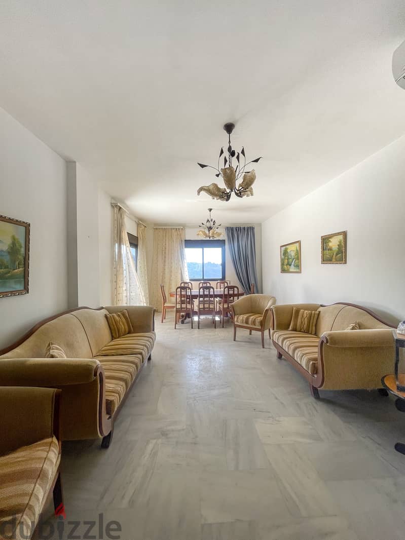Bright 3-Bedroom Apartment in Daychounieh (Mansourieh) 0