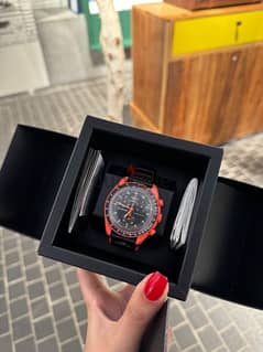 omega x swatch lava