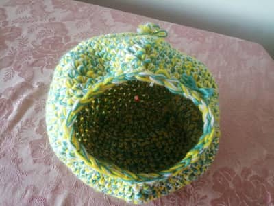 crochet bed/basket